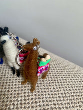 Load image into Gallery viewer, Handmade Alpaca Keychain