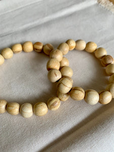9mm Palo Santo Beaded Bracelet 印加聖木手造原木9mm珠串