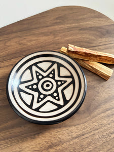 Peruvian Chulucanas Ceramic Palo Santo Holder & Smudge Plate 秘魯 Chulucanas 手造陶碟
